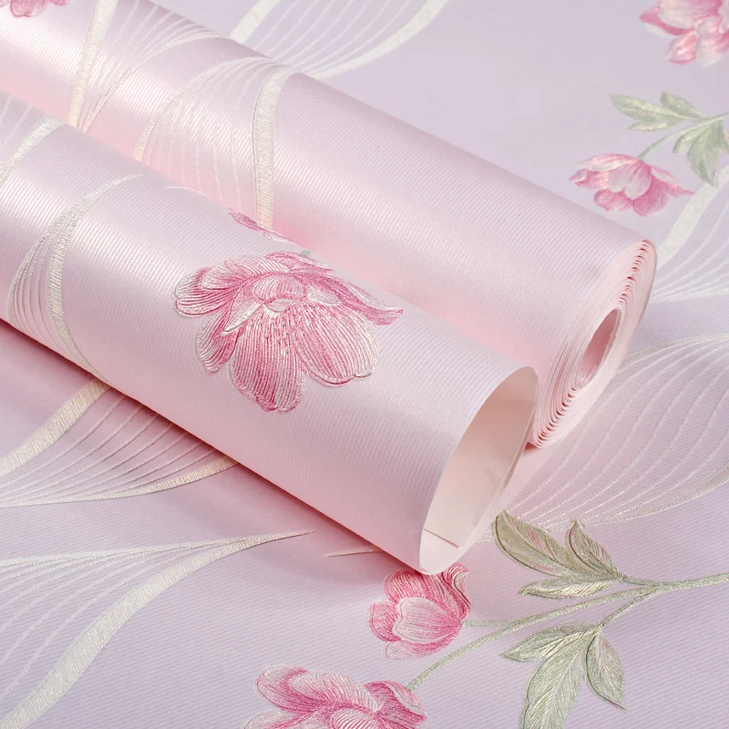 Романтические обои для спальни 3d девочек в деревенском стиле стен детской