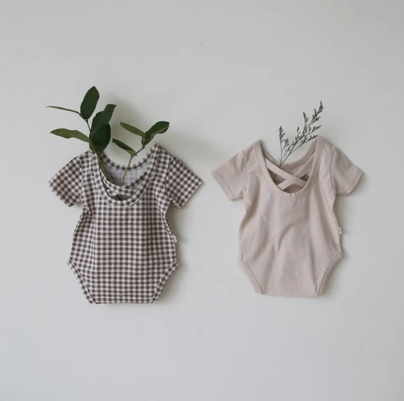 Корейская детская одежда боди 2020 летние модели для мальчиков и девочек маленьких