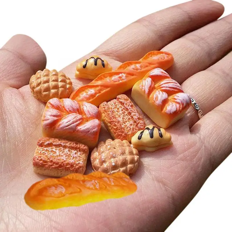 

12pcs/set Miniature Simulation Food Model Home Decoration Accessories Interactive DIY 1/12 Kitchen Mini Toy Toys Parent-chi U6X6