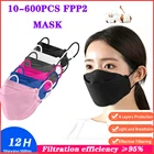 Черная FFP2 Mascarillas KN95 сертифицированная ffp2многоразовая маска CE 2163 FPP2 одобренная маска лица ffp2mask Корея рыба