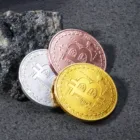 1 шт. 999 покрытием цвета: золотистый, серебристый дожкойн памятная Коллекционная монеты эфириума Crypto Bitcoin монета Xrp Йота Shiba Inu Doge монета