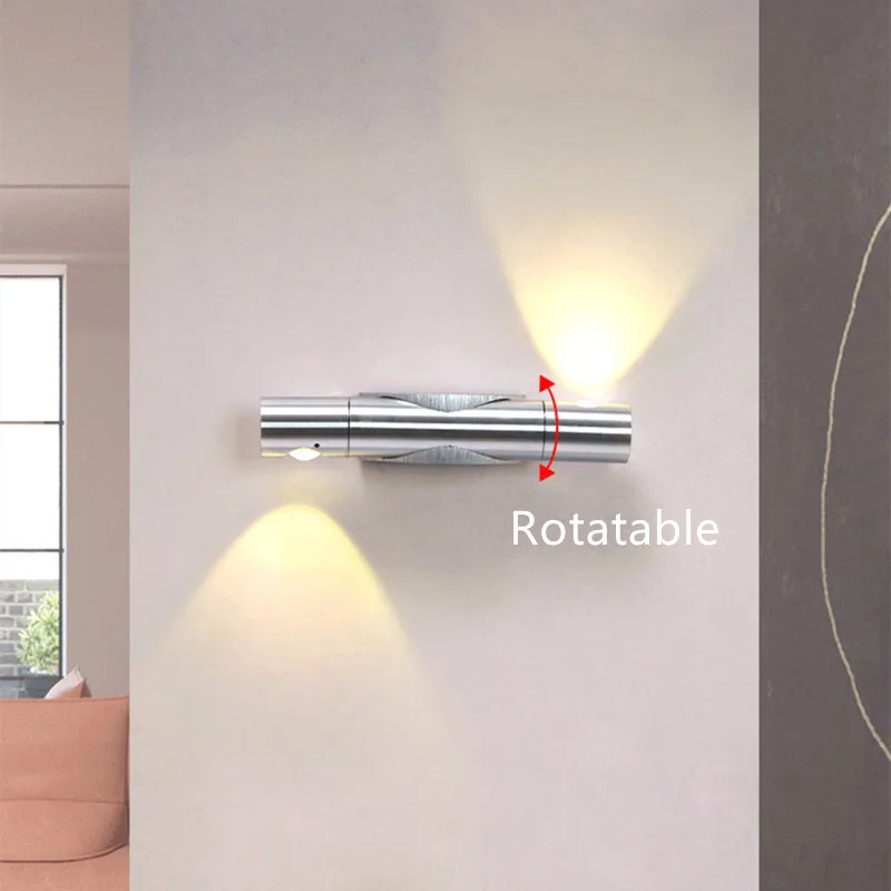 

Современные светодиодные Настенные светильники, бра с поворотом на 360 градусов для гостиной, спальни, прикроватного столика, коридора, деко...