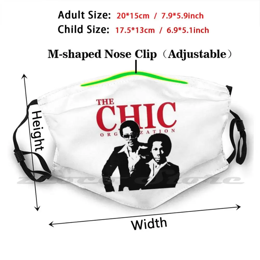 Шикарная Веерная маска для диско группы взрослых и детей моющийся фильтр Pm2.5