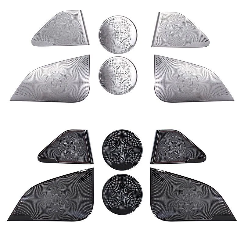 

Car door pillar Speaker cover metal Emblem Badge sticker for Tesla Model 3 2019-2020 Car audio panel Protector styling stickers