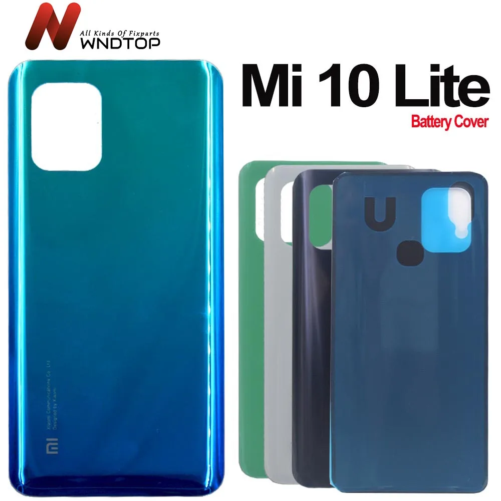 

New Cover For Xiaomi Mi 10 Lite Back Cover Glass Panel For Xiaomi Mi 10 Lite 5G Battery Cover Mi10 Lite Rear Door Case Housing