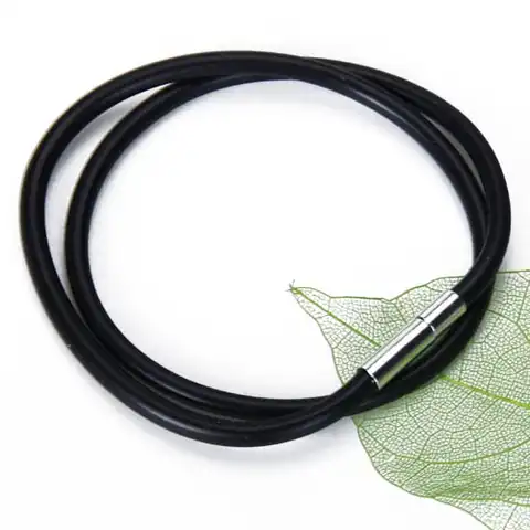 3 мм черный резиновый шнур мужское женское ожерелье шея аксессуары для воротника подарок