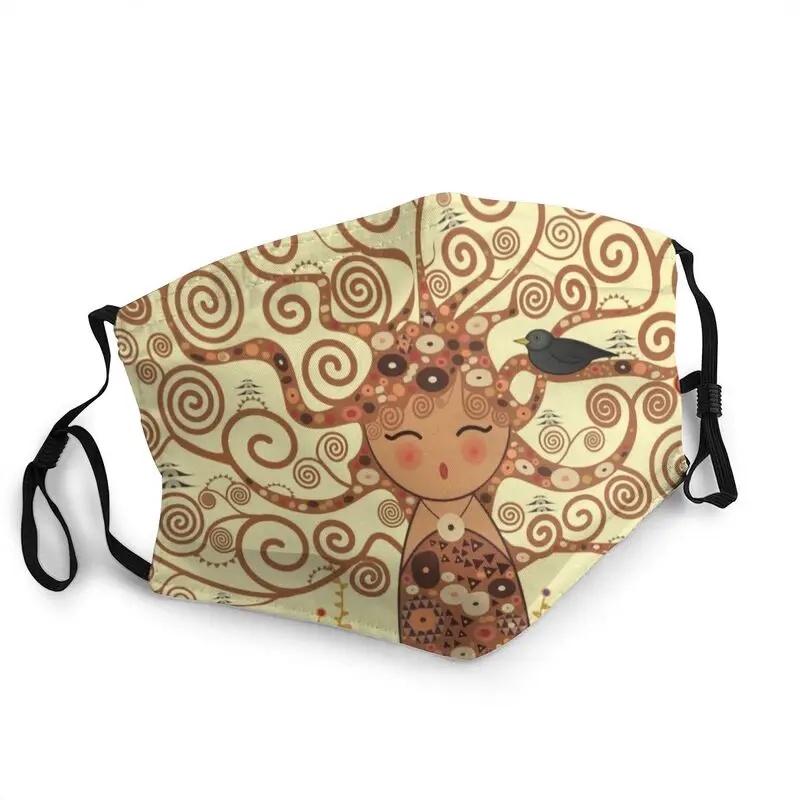 

Многоразовая маска для лица «Древо жизни», пылезащитный респиратор Густава Климта для взрослых