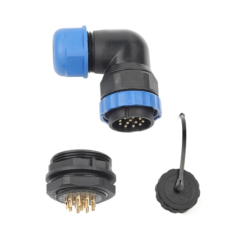 SP28 локоть серебряные гайки для уха тип Водонепроницаемый разъем IP68