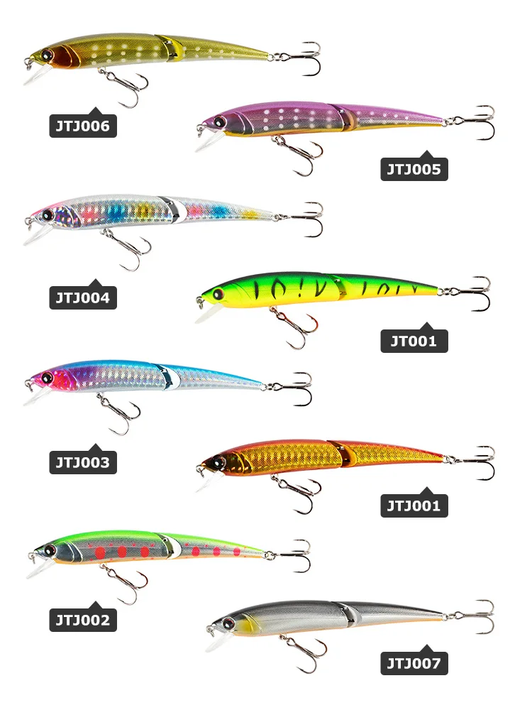 

2 Sections Jointed Minnow Swimbait Suspending Lures for Fishing Hard Artificial Baits for Pike Bass 9110