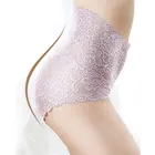 Трусы женские кружевные, хлопковые, бесшовные, с высокой талией