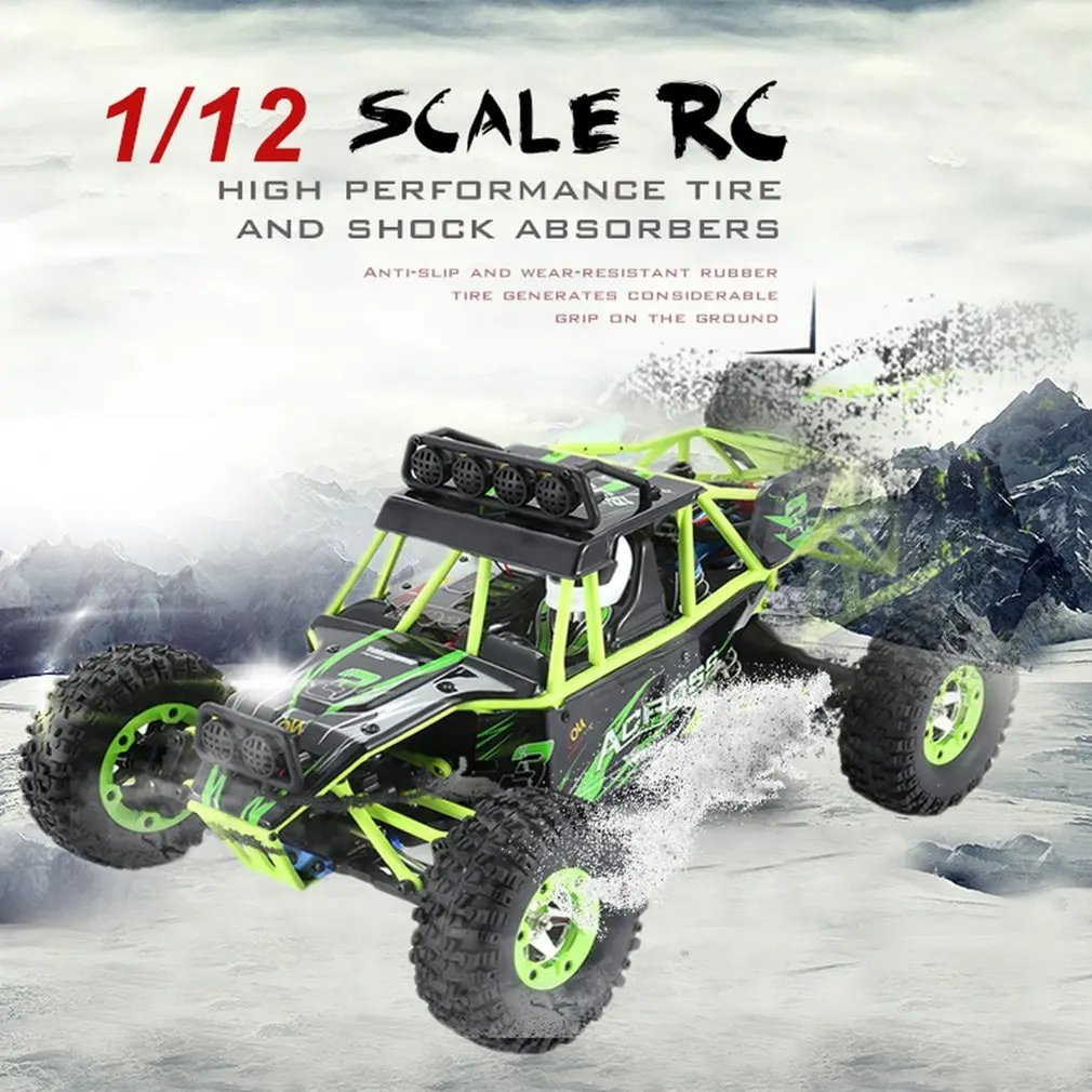 Wltoys XKS 1/12 2,4G 4WD высокоскоростной Электрический матовый гусеничный грузовик для пустыни RC внедорожный багги автомобиль с светодиодный светильник