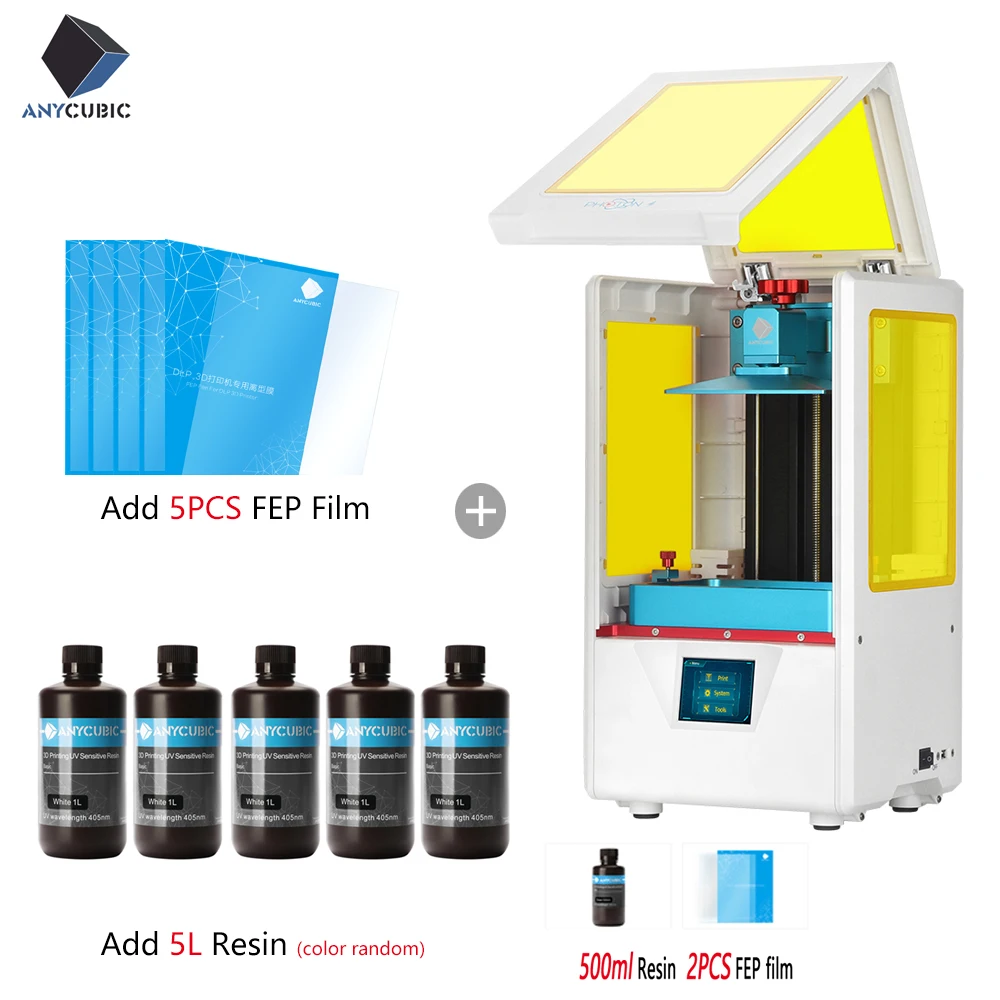 ANYCUBIC UV Принтер LCD матрица Photon S 3D принтер настольный с Freebies Смола 405 нм офлайн