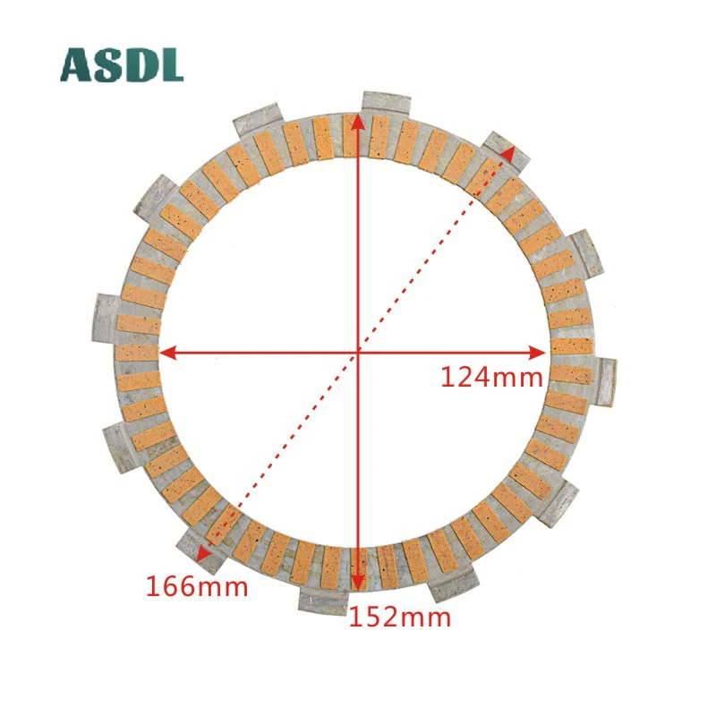 1900CC Motorcycle Paper based Friction Clutch Plate Kit For Yamaha XV1900 Midnight Star XV 1900 VP23 2006-2012 2011 2010 2009 08 |