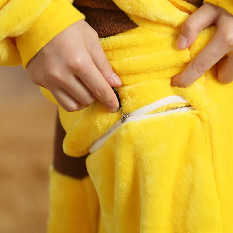 Пижама-кигуруми детская фланелевая с капюшоном |