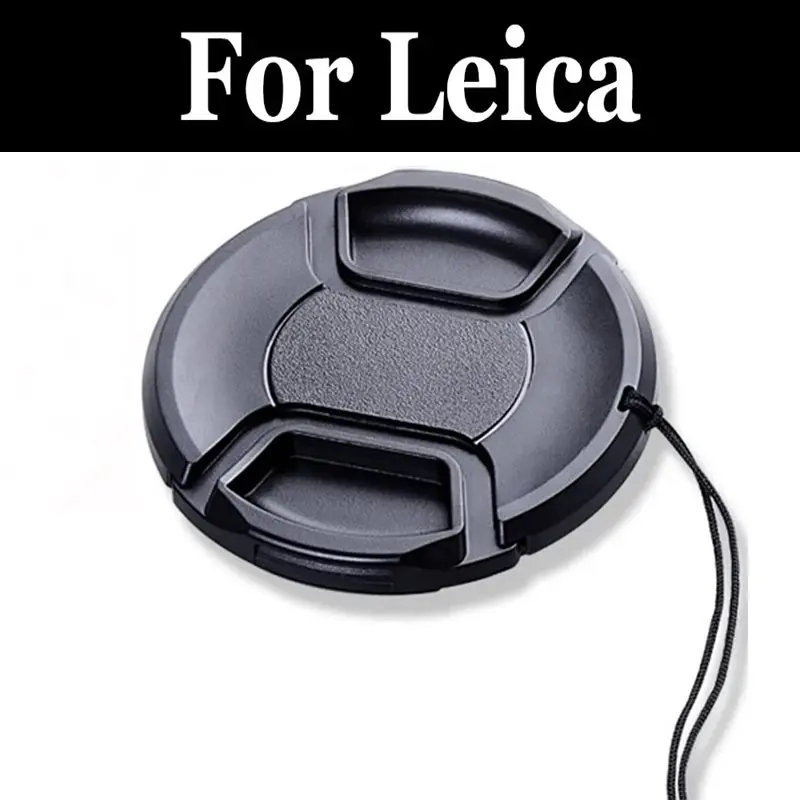 Universal Digital Camera Lens Cover Lens Cap Pinch Snap-on Front Lens Cover With Rope For leica M Edition 60 Monochrom Typ 240