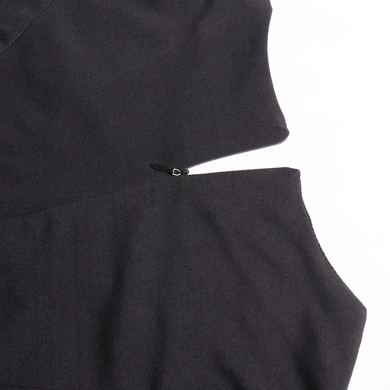 Женское платье с v образным вырезом и длинным рукавом костюм для работы Осеннее