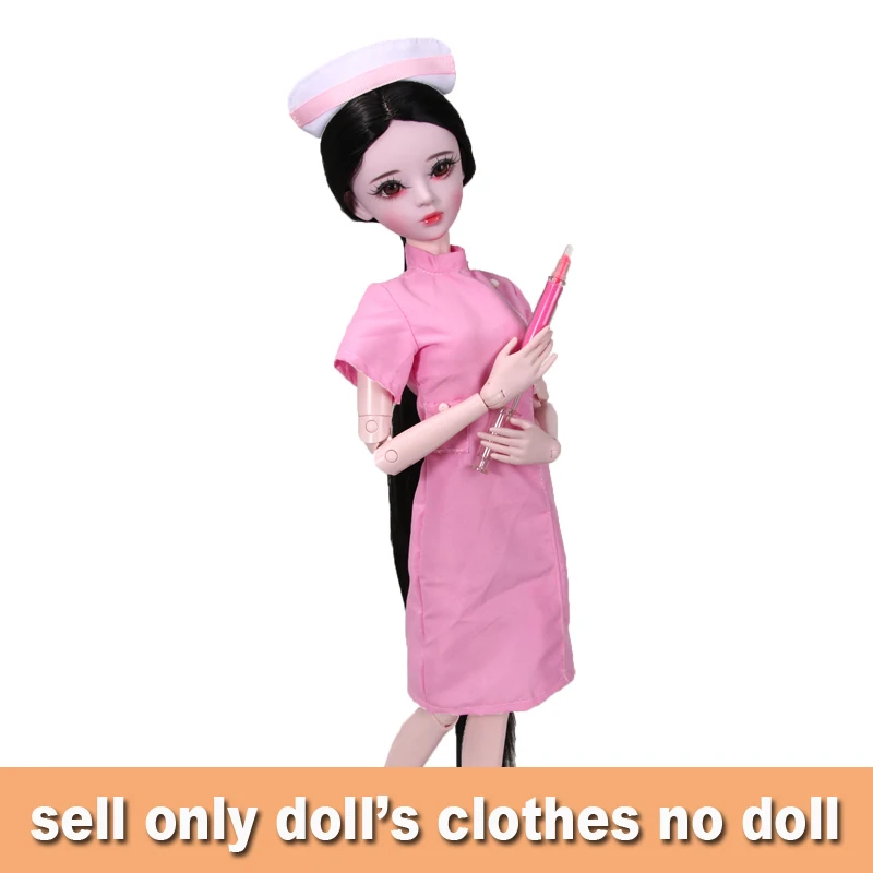 Ручная работа BJD Кукла одежда стюардесса Airhostess медсестры униформа Одежда для 55-60 см Bjd 1/3 девушки куклы игрушки куклы аксессуары