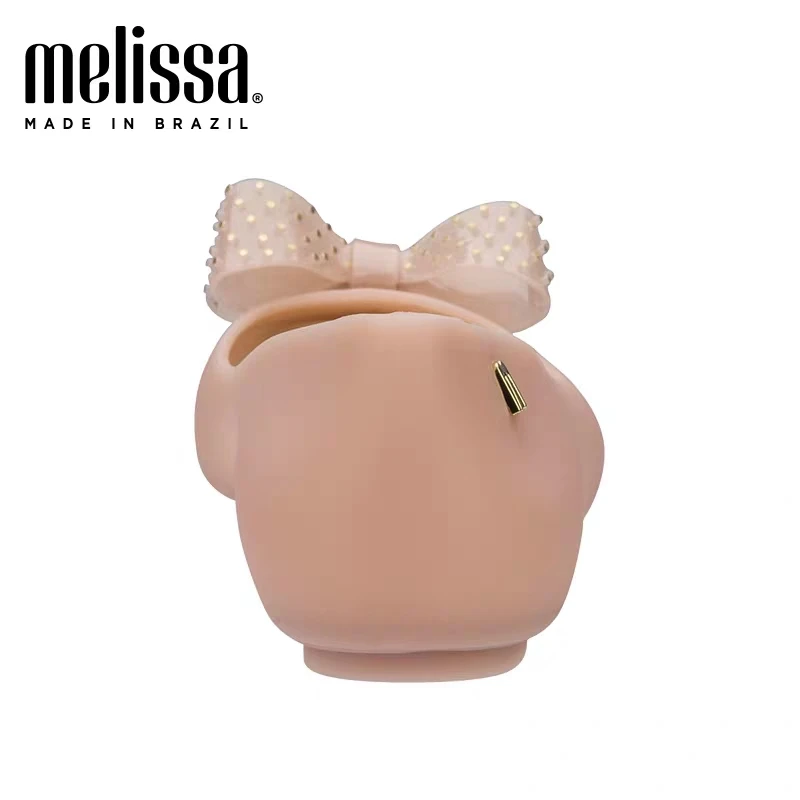 Женские сандалии без застежки Melissa желейные дышащие с бантом Нескользящие на