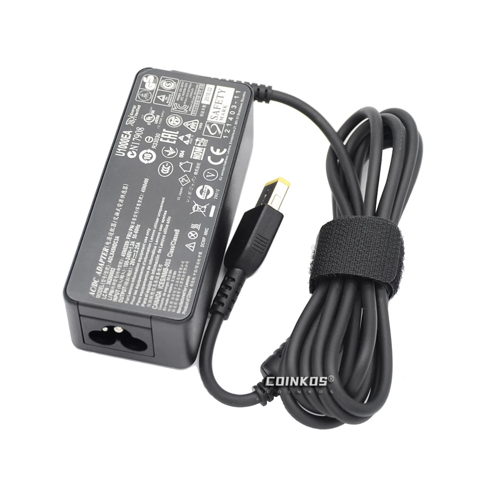 

COINKOS 20V 2.25A USB Port AC Adapter Charger for Lenovo Laptop G500 G405 G40-30 B40/41-30A E40-80 U330P Notebook Power Supply