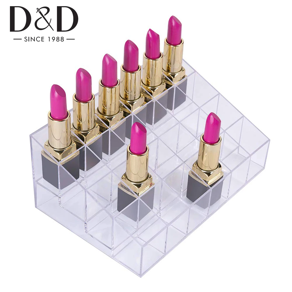 

Пластиковый органайзер для помады, 24 ячейки