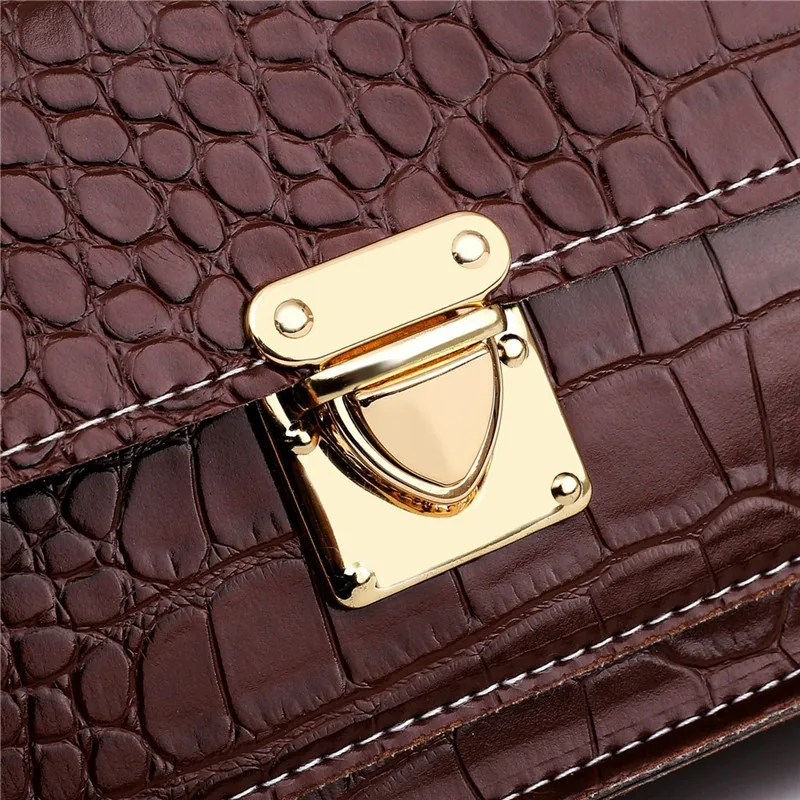 Новая дизайнерская сумка женская на плечо с цепочкой Аллигатор через из