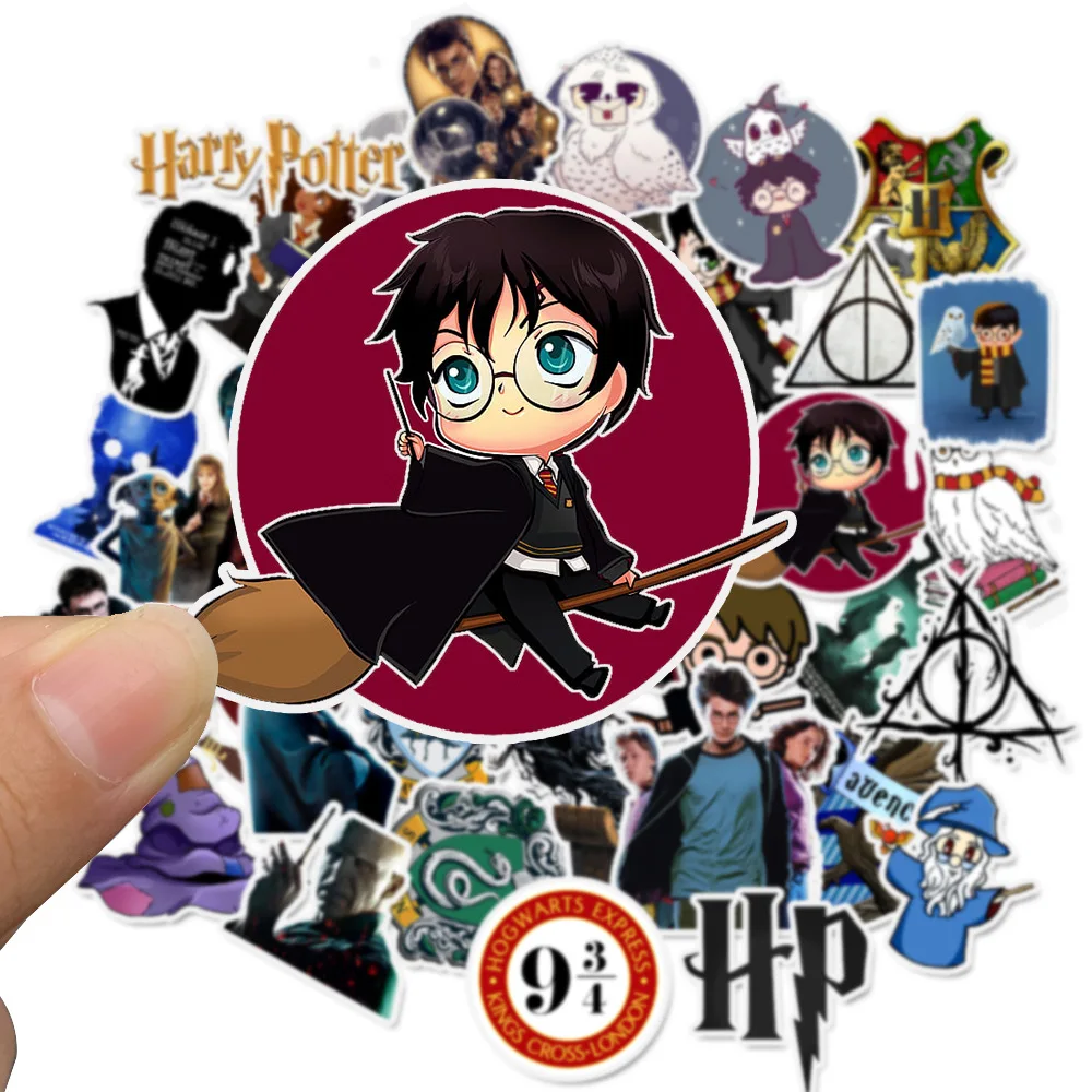 50 шт. Funko Гарри Поттер наклейки s рисунки из мультфильма ПВХ водонепроницаемый стикерыдля багажа Скейтборд ноутбук мото багажник Гитара DIY наклейка s