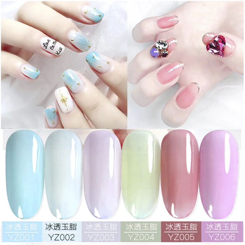 

Nail Polish 8ml Gel Semi Permanent Varnishes Hybrid Nails Gel For nail art UV LED Base Top Coat Nail Gel Polish