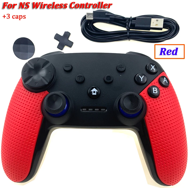 Red Беспроводной игровой контроллер, джойстик для Nintendo Switch Console, Bluetooth Gamepad Pro Joypad для Android/PC, аксессуары, контроллер - Цвет: Red