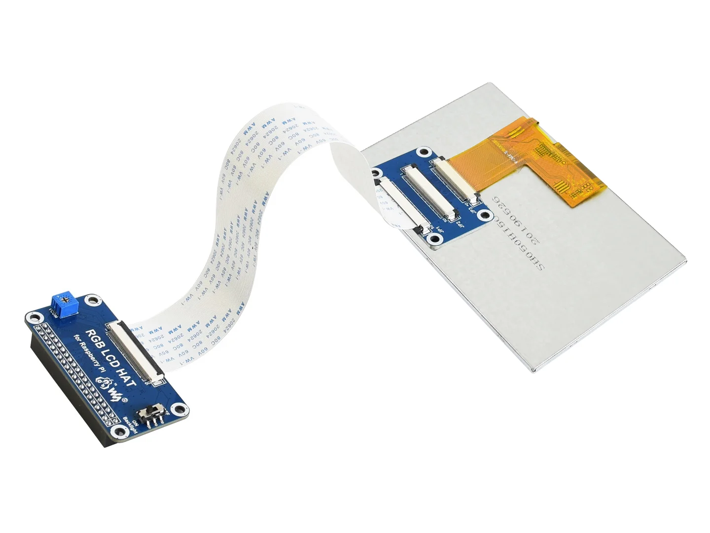 Дисплей Waveshare IPS 5 дюймов для Raspberry Pi 2B/3B/3B +/3A +/Zero W/Zero WH DPI сенсорный интерфейс