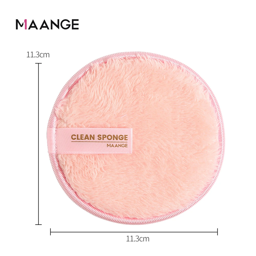 

MAANGE 2PCS Makeup Removal Sponge Flutter Wash Cleaning Cotton Flapping Reusable Wet Sponge Face Puff Soft Natural Cleaner Tools