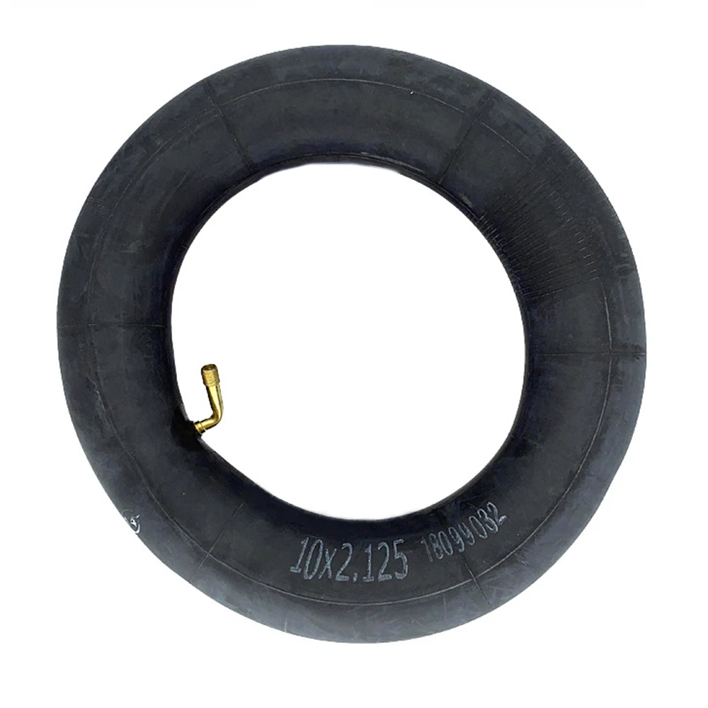 

Butyl Rubber 10*2.125cm Black Inner Tube Electric Scooter Thick Curved Nozzle