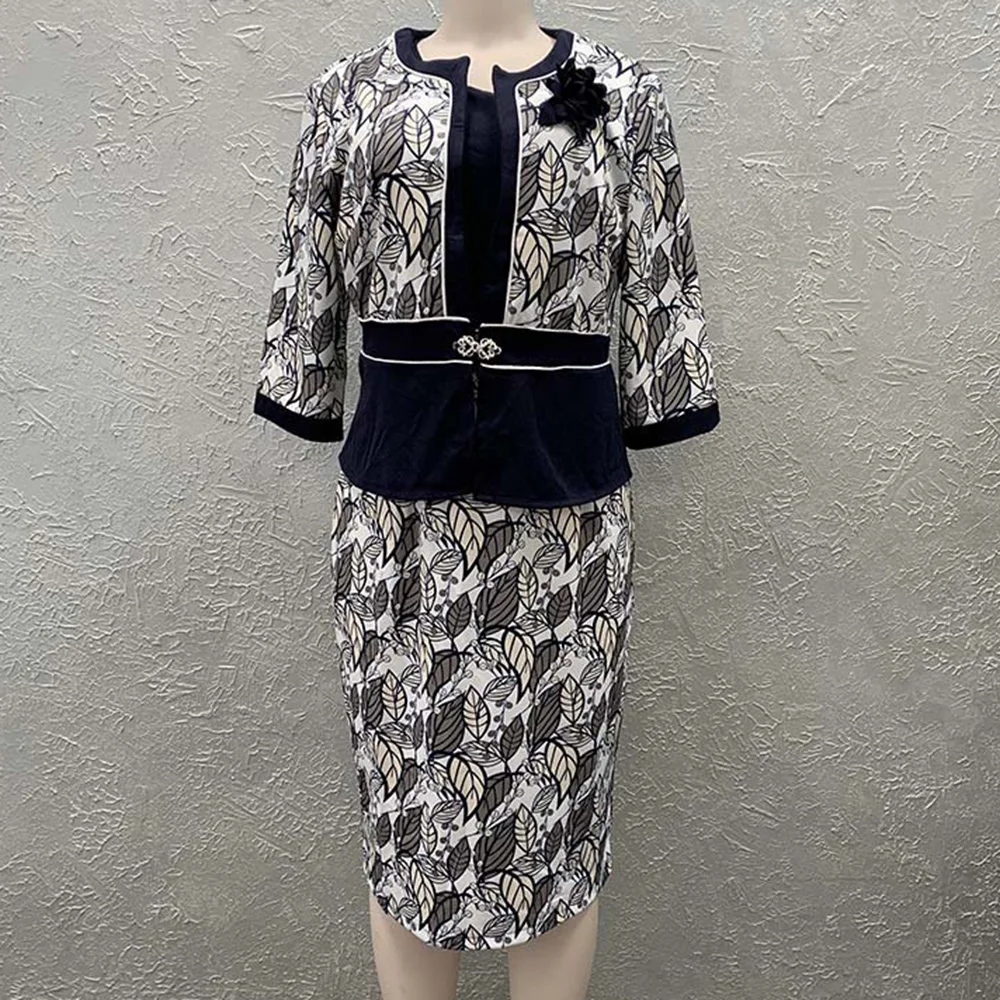 Зеленый лист печати облегающее вечерние платье летний комплект из туфель и