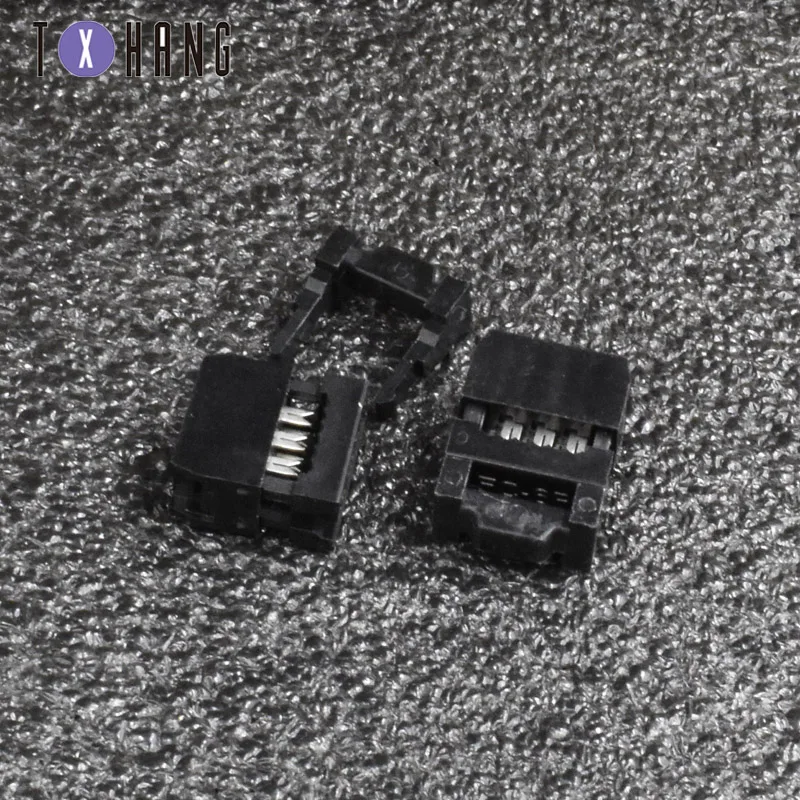 10 шт. гнездовой разъем 2 54 мм Шаг FC IDC ISP JTAG соединитель для кабеля Светодиодная