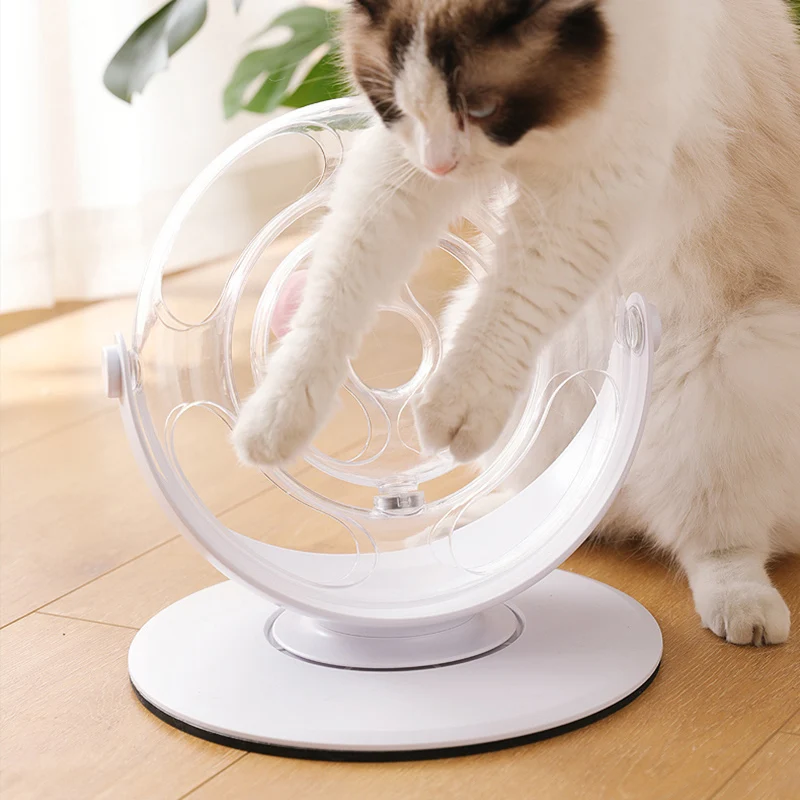 

Pet Cat Toy Funny Cat Stick Rotating Space Cup Turntable Kitten Relieve Funny Interactive Cats Kitty Toy Cat Dog Supplies