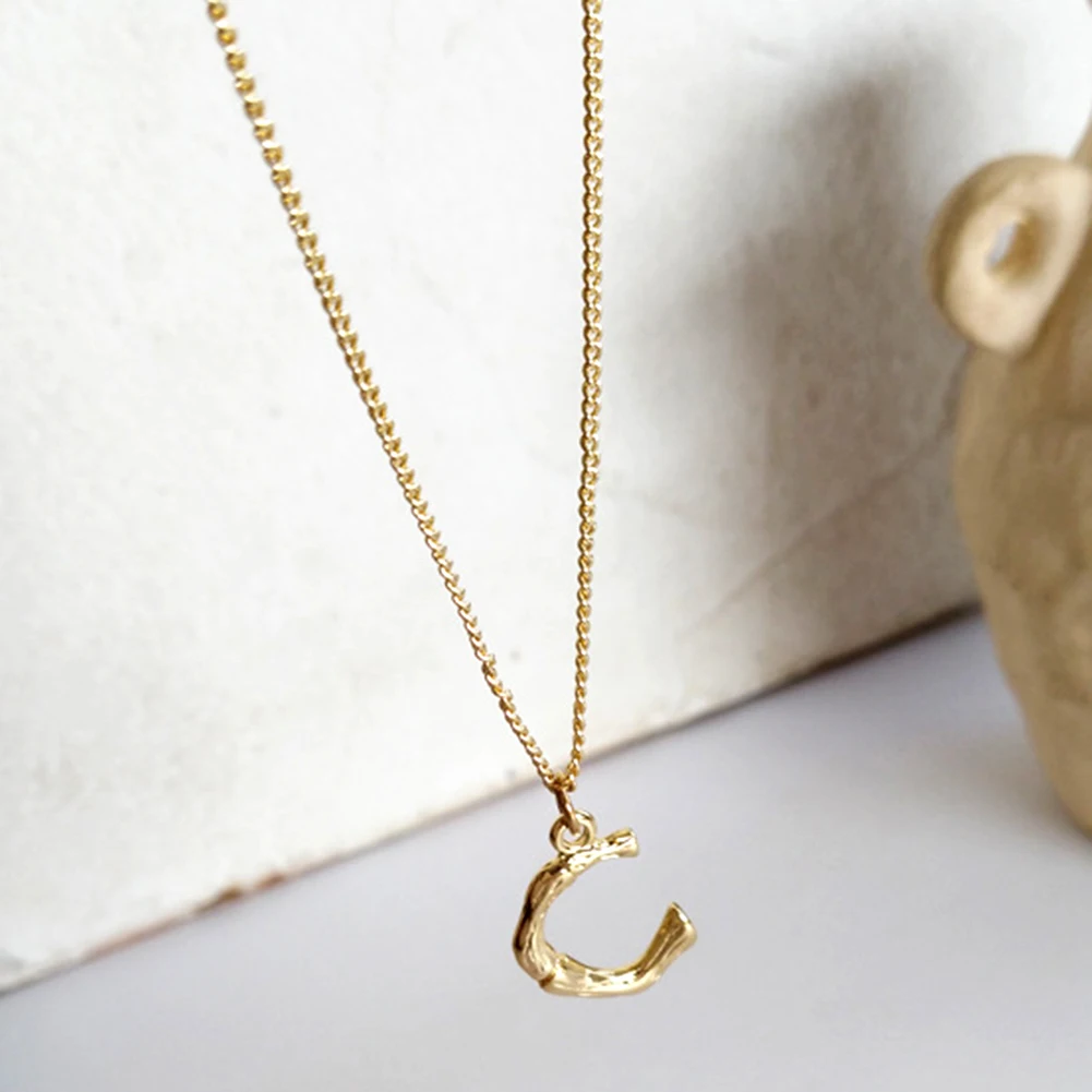 Ожерелье с подвеской в виде буквы из нержавеющей стали A-Z | Украшения и аксессуары