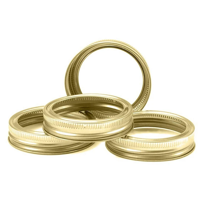 

NEW Mouth Mason Jar Lids and Bands with 4 Pieces of Stainless Steel Ordinary Spout Mason Jar Inverted Lid 12 Pcs
