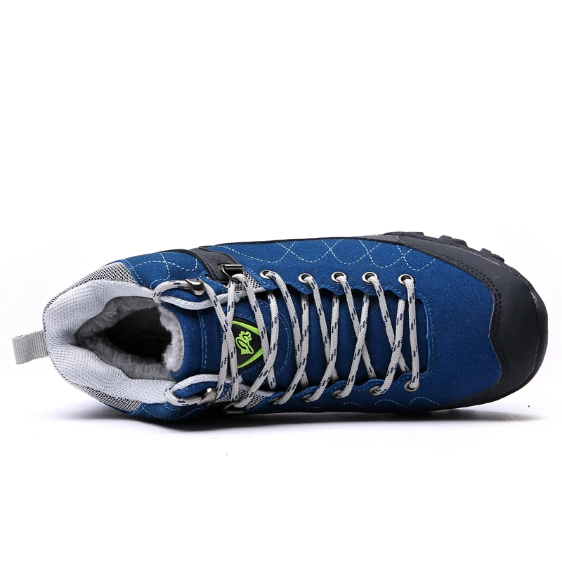 2019 модная мужская обувь зимние ботинки водонепроницаемые мужские меховые теплые