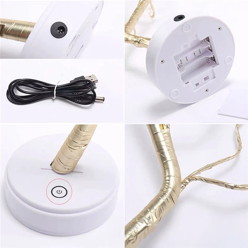 

LED Night Light Christmas Tree Fairy Atmosphere Table Lamp For Home Bedroom Decoration New Year Holiday Lighting Dropshipping