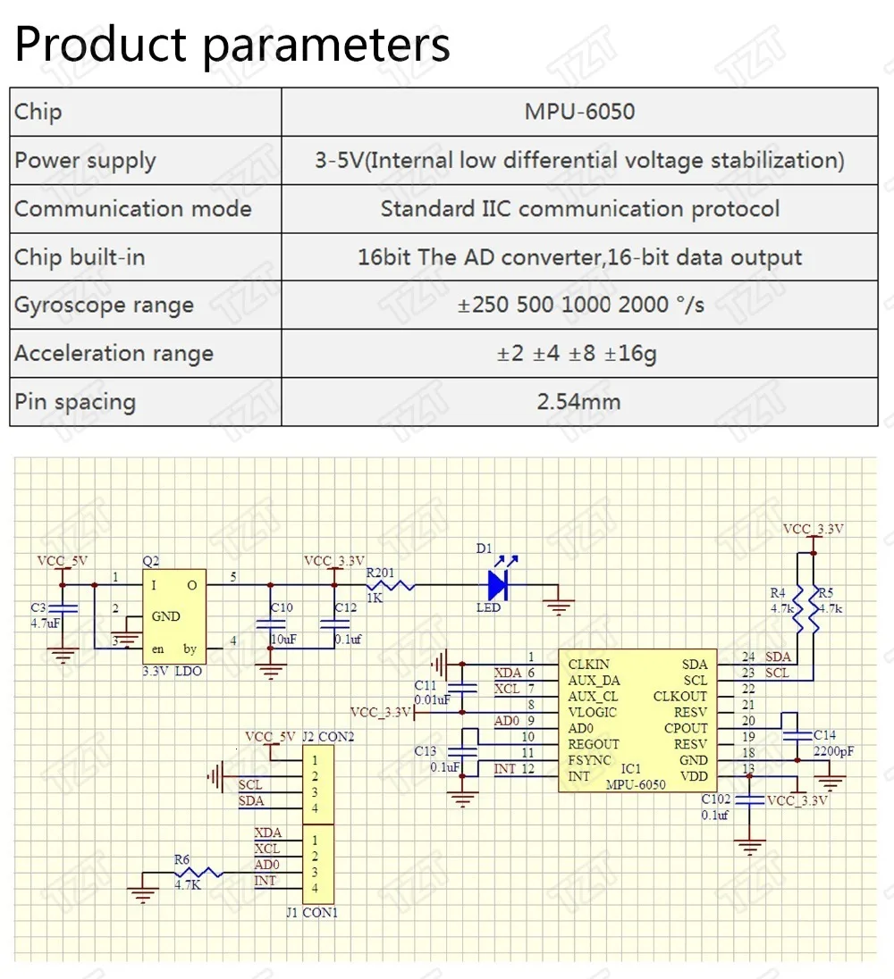 1 шт. ShengYang GY-521 MPU-6050 MPU6050 Модуль 3 оси аналоговый гироскоп Датчики+ 3 оси акселерометр модуль для arduino