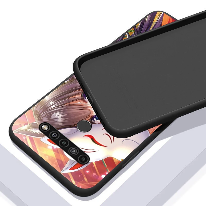 

Beauty Fox Girl for LG K92 K71 K62 K61 K52 K51S K50S K42 K41 K40S K31 K30 K22 K20 ThinQ Black Phone Case