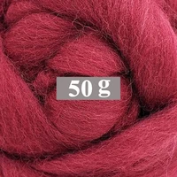 natural wool roving 50g for needle felting kit 19 microns superfine merino wool felt wool soft can touch the skin color 26
