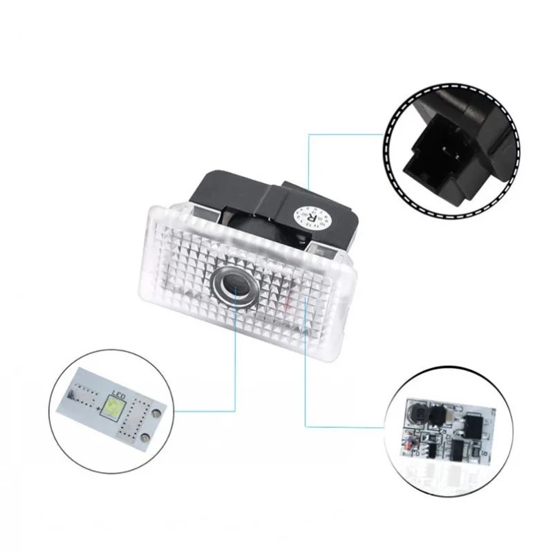 2X дверь автомобиля СИД светильник проектор логотип лазерный Ghost Shadow s для Tesla