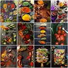 Алмазная живопись HUACAN, приправа, вышивка крестиком, Алмазная мозаика для кухни, подарок ручной работы, украшение для дома