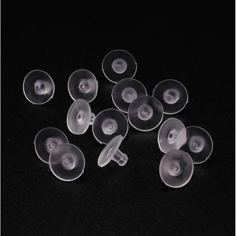 Резиновые серьги 100 шт./лот силиконовые круглые затычки для ушей блочные