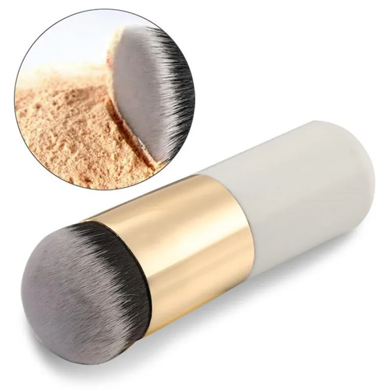 1pc Professional Chubby Pier Foundation Brush Makeup Flat Cream Brushes Cosmetic Make-up | Красота и здоровье