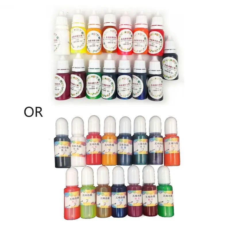 

15 Colors UV Resin Ultraviolet Curing Liquid Pigment Colorant Dye Jewelry Making 53CB