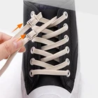 Резиновые шнурки для кроссовок, эластичные, без завязывания, для детей и взрослых, плоская подошва, для бега, 24 цвета, 1 пара