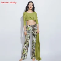 belly dance female adult elegant robe practice clothes set oriental dancewear profession performance dress and hip scarf suit