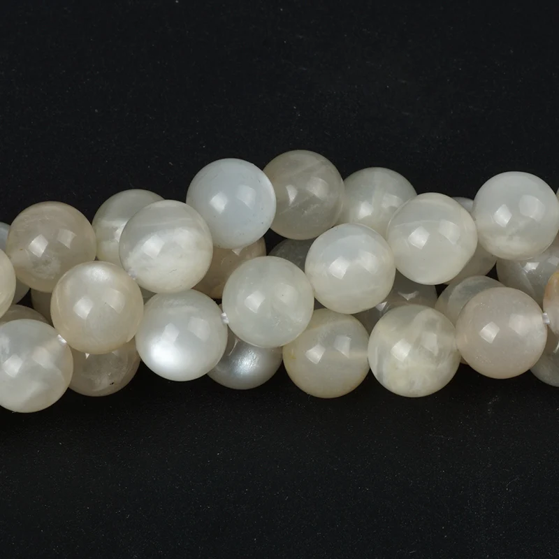 

Genuine Natural White Flash MoonStone Beads Glitter ShimmerStone Round Loose Bead Grade AAA 4/6/8/10mm For DIY Jewelry Making