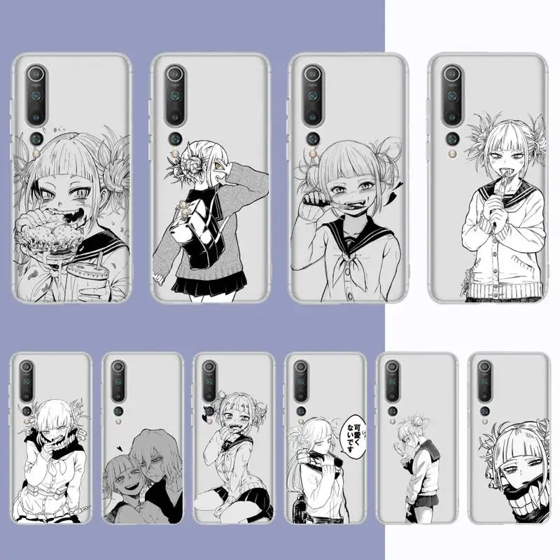 

Anime Himiko Toga Black and White Phone Case For Redmi Note 5 7 8 9 10 A K20 pro max lite for Xiaomi 10pro 10T